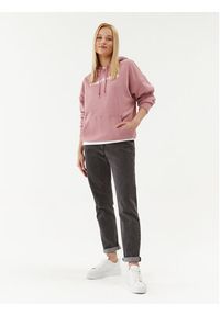 Converse Bluza Wordmark Fleece Hoodie Emb 10025690-A11 Różowy Regular Fit. Kolor: różowy. Materiał: bawełna #4