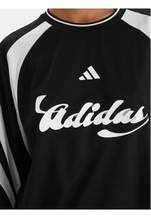 Adidas - adidas Bluzka House Of Tiro JY7638 Czarny Loose Fit. Kolor: czarny. Materiał: syntetyk