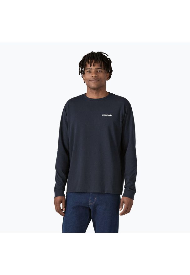 Longsleeve męski Patagonia P-6 Logo Responsibili. Kolor: niebieski. Długość rękawa: długi rękaw