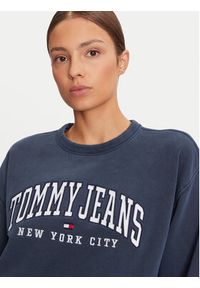 Tommy Jeans Bluza Varsity DW0DW19824 Granatowy Regular Fit. Kolor: niebieski. Materiał: bawełna #3