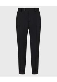 Les Hommes - LES HOMMES - Czarne spodnie ze ściągaczami. Kolor: czarny. Długość: długie #3