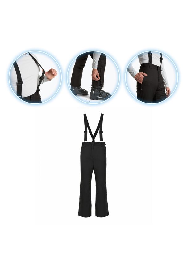 Spodnie narciarskie męskie KADVA Edge X Pants. Kolor: czarny. Sezon: zima. Sport: narciarstwo
