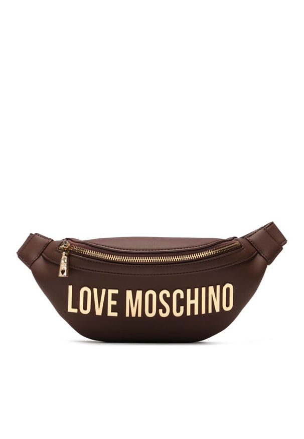 Love Moschino - LOVE MOSCHINO Saszetka nerka JC4195PP0HKD0301 Brązowy. Kolor: brązowy. Materiał: skóra