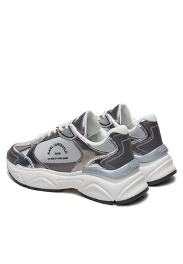 Karl Lagerfeld - KARL LAGERFELD Sneakersy Komet KL65638M Srebrny. Kolor: srebrny. Materiał: skóra