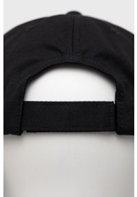 Emporio Armani czapka bawełniana 627869.2R556 kolor czarny z aplikacją. Kolor: czarny. Materiał: bawełna. Wzór: aplikacja #4
