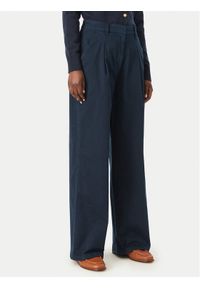 Tommy Jeans Spodnie materiałowe DW0DW21698 Granatowy Wide Leg. Kolor: niebieski. Materiał: bawełna #1