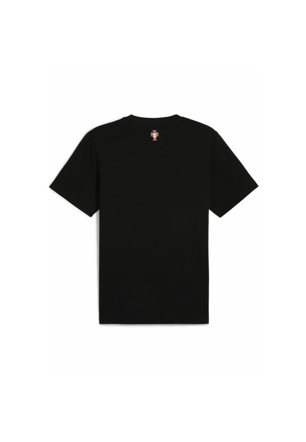 Puma - Męska koszulka Portugalia ftblNRGY PUMA Black. Kolor: czarny. Wzór: napisy