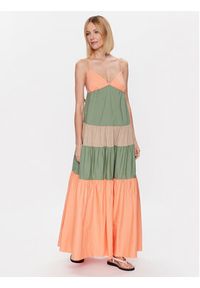 TwinSet - TWINSET Sukienka letnia 231LM2HBB Kolorowy Relaxed Fit. Materiał: bawełna, syntetyk. Wzór: kolorowy. Sezon: lato #5