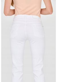 7 FOR ALL MANKIND Białe jeansy damskie Roxanne Ankle. Kolor: biały. Styl: vintage
