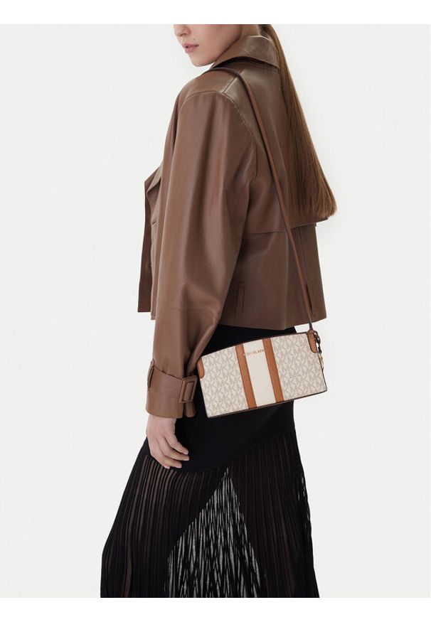 MICHAEL Michael Kors Torebka 32R6GQ6C1B Écru. Kolor: kremowy. Materiał: skórzane
