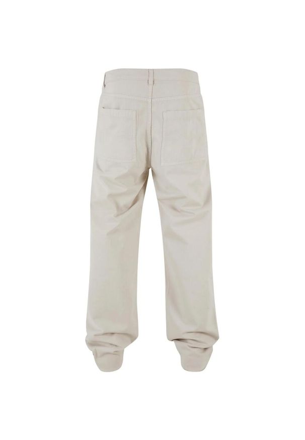Urban Classics - Chinosy Męskie Z Bawełny Organicznej. Kolor: szary. Materiał: bawełna