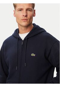 Lacoste Bluza SH8864 Granatowy Regular Fit. Kolor: niebieski. Materiał: bawełna #5