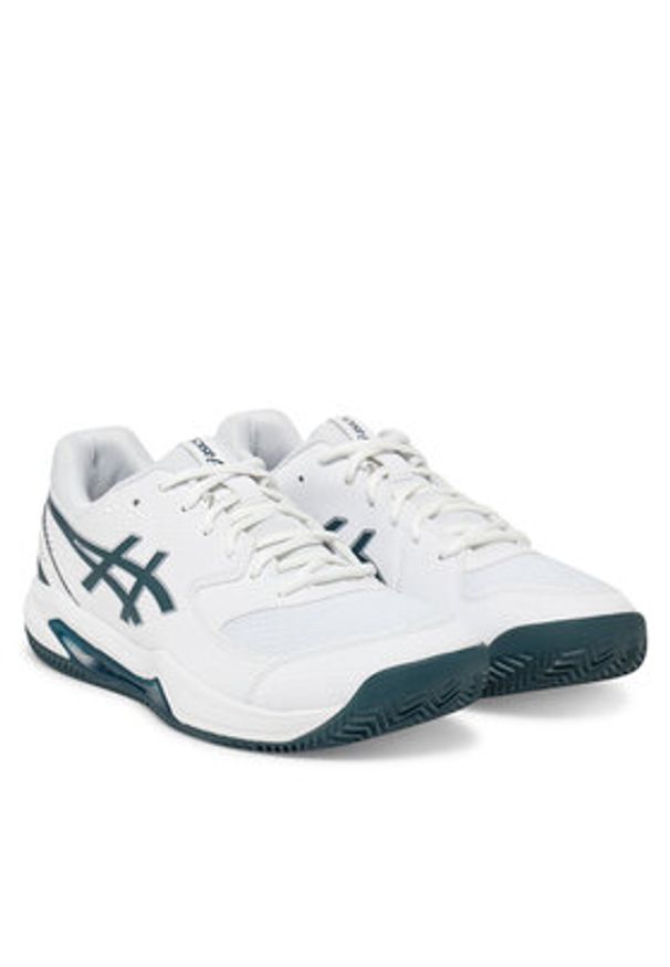 Asics Buty do tenisa Gel-Dedicate 8 Clay 1041A448 Biały. Kolor: biały. Materiał: skóra. Sport: tenis