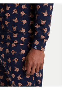 United Colors of Benetton - United Colors Of Benetton Piżama 38DK4P02L Granatowy Regular Fit. Kolor: niebieski. Materiał: bawełna #3