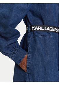 Karl Lagerfeld Jeans Sukienka jeansowa A3W13014 Niebieski Regular Fit. Kolor: niebieski. Materiał: bawełna #5