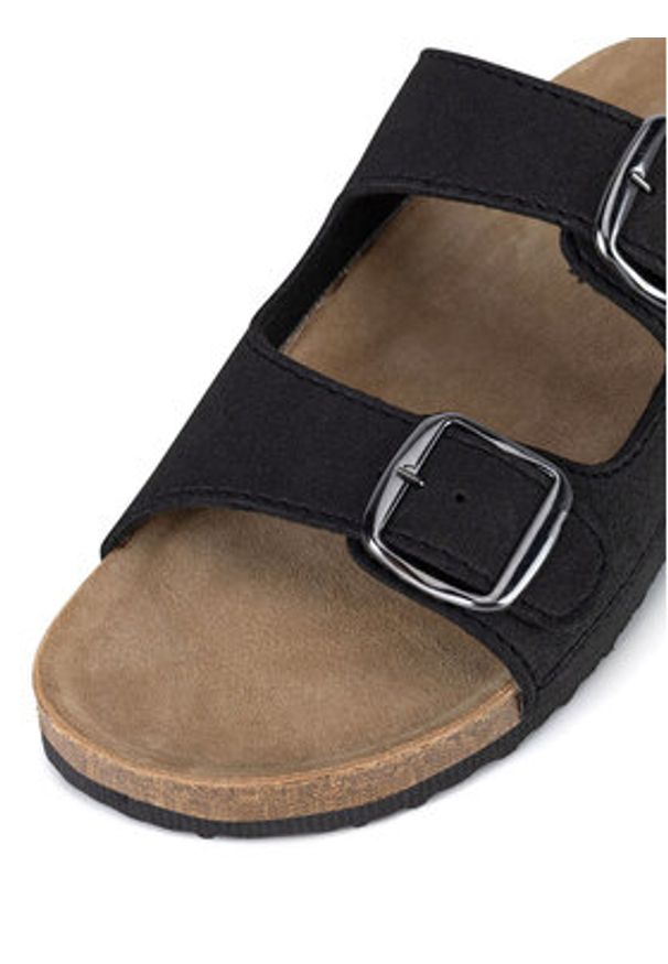 Lanetti Klapki 7410990001 Czarny. Kolor: czarny. Materiał: syntetyk