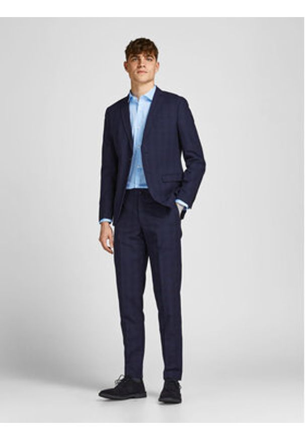 Jack & Jones Koszula Parma 12097662 Niebieski Super Slim Fit. Kolor: niebieski. Materiał: bawełna
