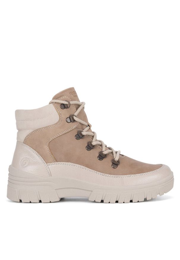 Remonte Trzewiki D0E79-20 Brązowy. Kolor: brązowy. Materiał: skóra