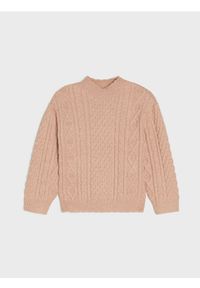 Sinsay - Strukturalny sweter - różowy. Kolor: różowy