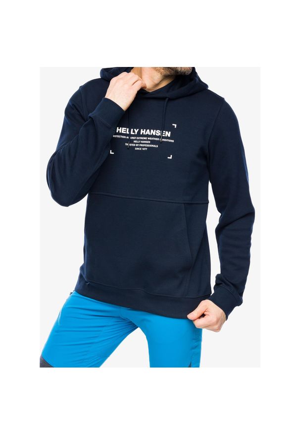 Bluza z kapturem męska Helly Hansen Move Sweat Hoodie. Typ kołnierza: kaptur. Kolor: niebieski. Sport: fitness