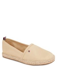 TOMMY HILFIGER - Tommy Hilfiger Espadryle Basic Tommy Flat Espadrille FW0FW06497 Beżowy. Kolor: beżowy #5