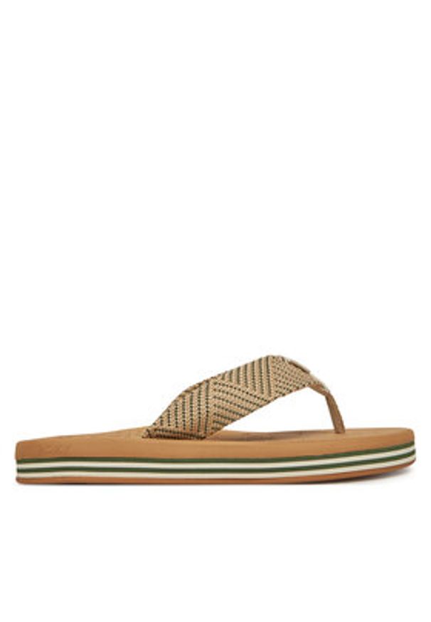 Roxy Japonki ARJL100899 Beżowy. Kolor: beżowy. Materiał: materiał