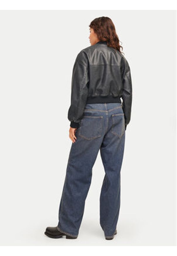 JJXX Kurtka z imitacji skóry Tora 12262126 Czarny Regular Fit. Kolor: czarny. Materiał: skóra