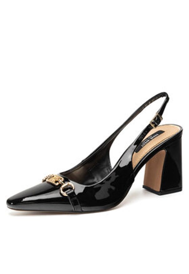 Nine West Sandały PD0023-01 Czarny. Kolor: czarny. Materiał: materiał, syntetyk