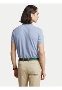 Polo Ralph Lauren Polo 710548797013 Niebieski Slim Fit. Typ kołnierza: polo. Kolor: niebieski. Materiał: bawełna #5