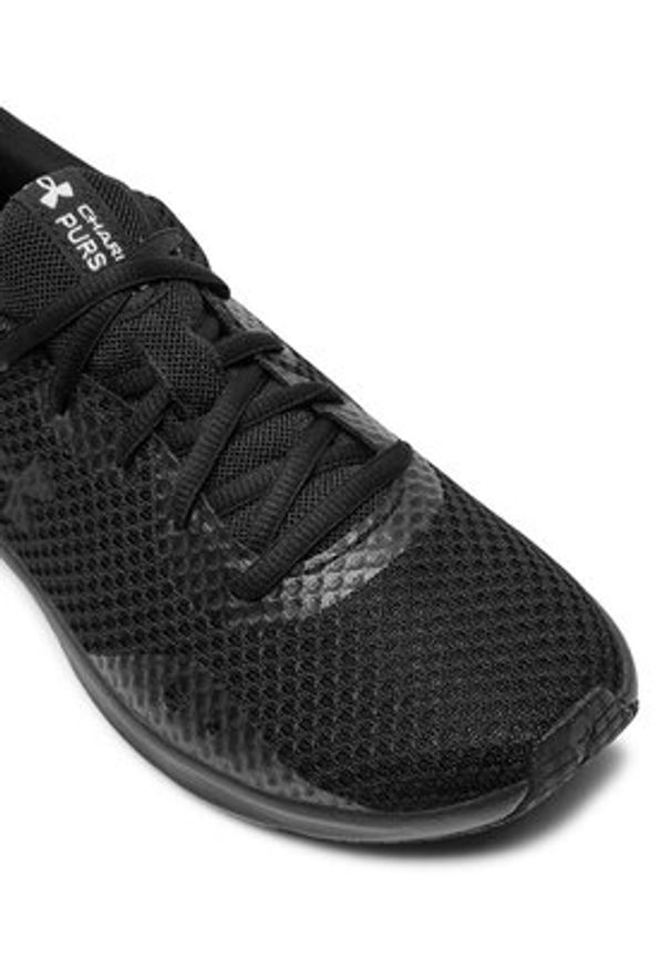 Under Armour Buty do biegania Ua W Charged Pursuit 3 3024889-002 Czarny. Kolor: czarny. Materiał: materiał