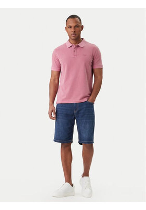 JOOP! Jeans Polo Ambrosian 30045619 Różowy Modern Fit. Typ kołnierza: polo. Kolor: różowy. Materiał: bawełna