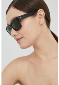 Ray-Ban Okulary przeciwsłoneczne 0RB2191 kolor czarny. Kształt: prostokątne. Kolor: czarny #8