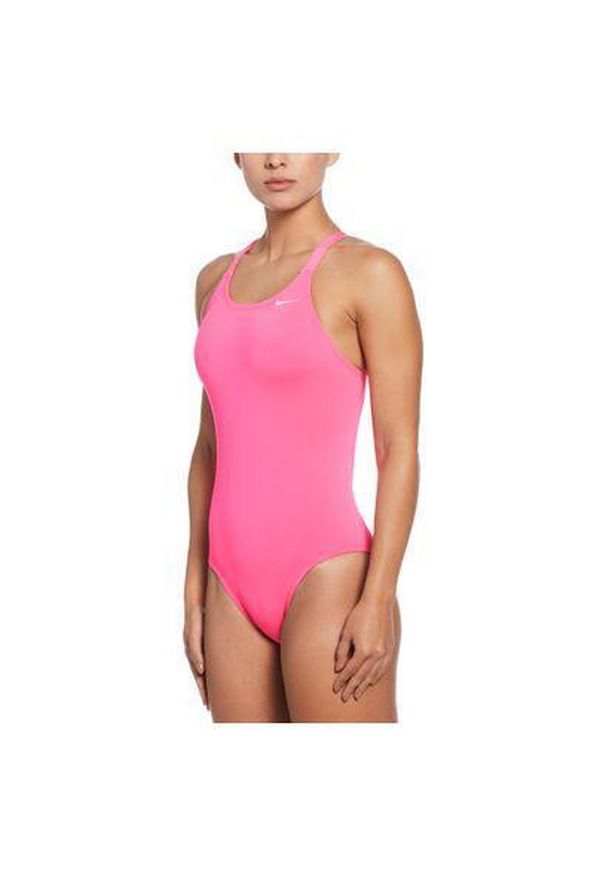Nike Swim - Strój pływacki jednoczęściowy damski Nike Hydrastrong Solid Fastback. Kolor: szary, wielokolorowy, pomarańczowy, różowy