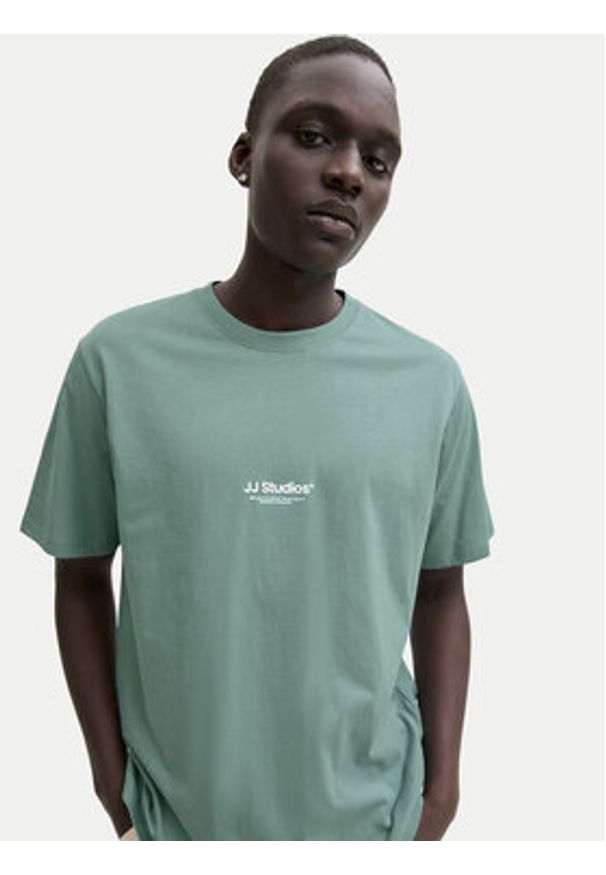 Jack & Jones T-Shirt Paulos 12278787 Turkusowy Relaxed Fit. Kolor: turkusowy. Materiał: bawełna