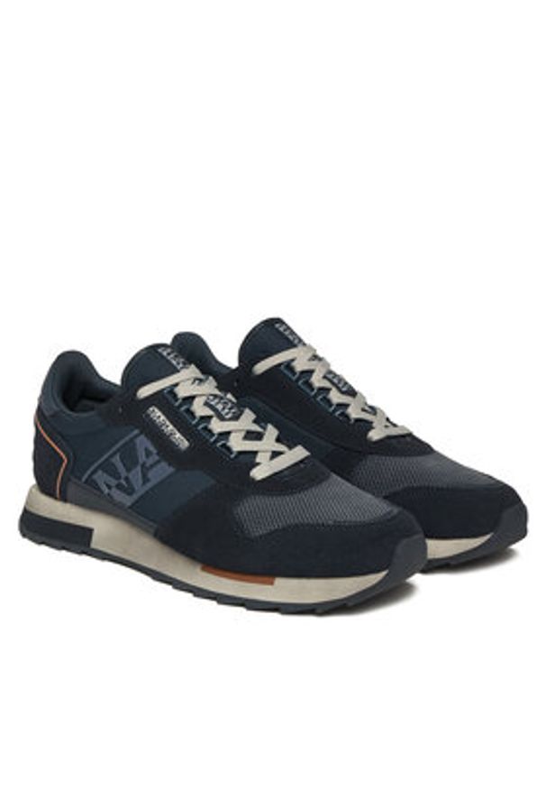 Napapijri Sneakersy Virtus NP0A88XU Granatowy. Kolor: niebieski. Materiał: skóra, zamsz