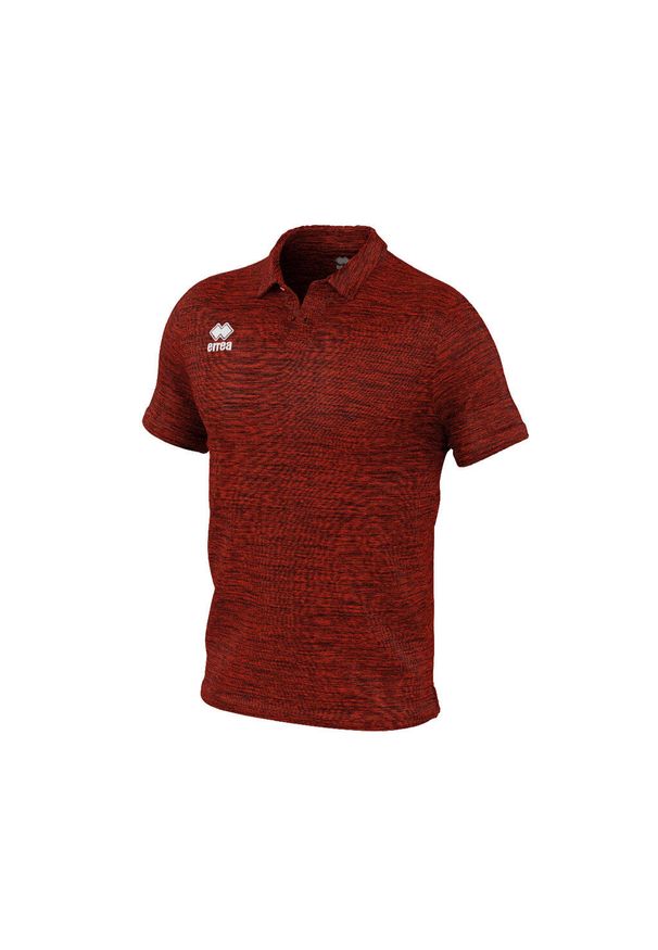 ERREA - Polo Errea carlos. Typ kołnierza: polo. Kolor: czerwony. Materiał: poliester, bawełna