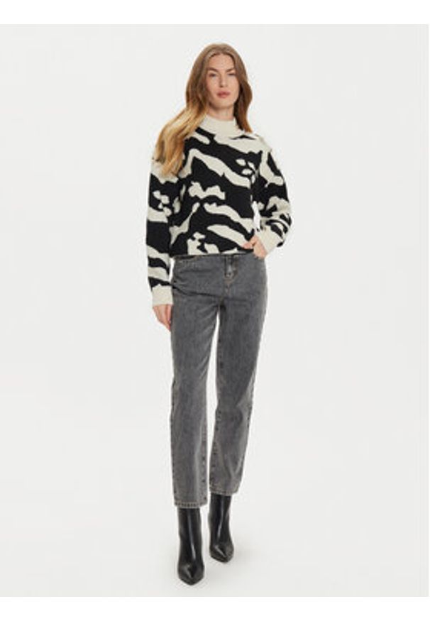 Morgan Sweter 242-MFELIX Beżowy Regular Fit. Kolor: beżowy. Materiał: syntetyk