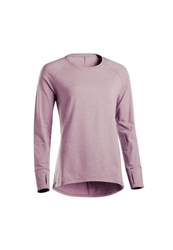 Bluza sportowa DOMYOS długa, z długim rękawem, na jogę i pilates