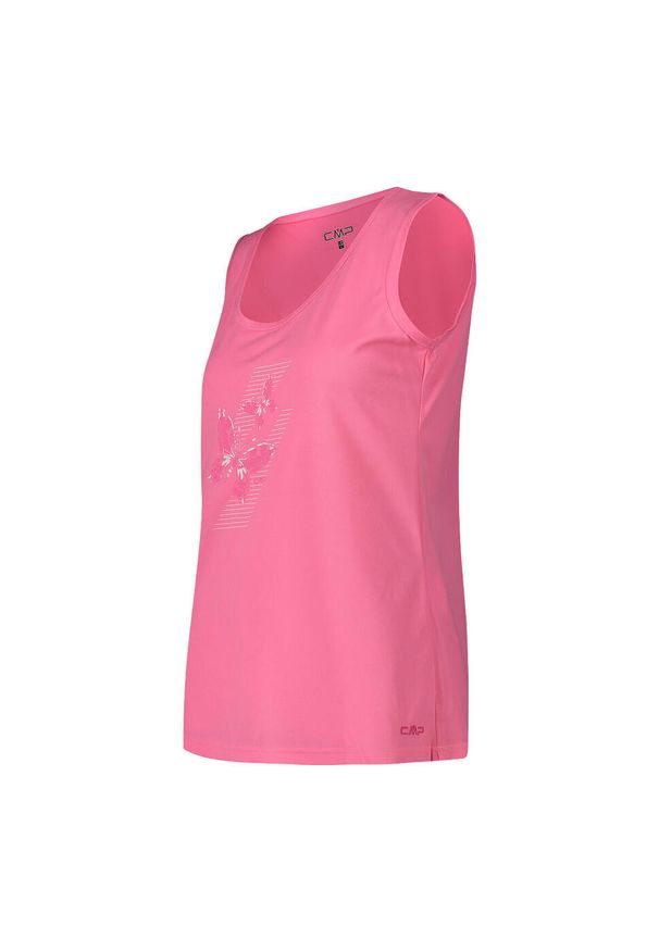 Damski tank top CMP. Kolor: różowy. Długość rękawa: bez rękawów
