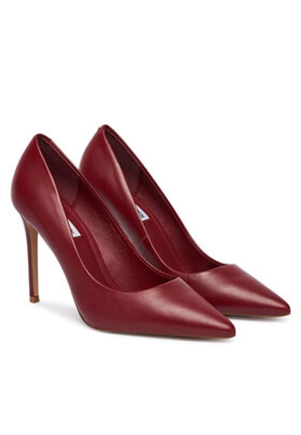 Steve Madden Szpilki Thrive Pump SM11003887 Bordowy. Kolor: czerwony. Materiał: skóra. Obcas: na szpilce