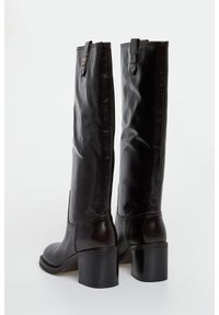 Twinset Milano - Kozaki damskie skórzane TWINSET. Materiał: skóra #2