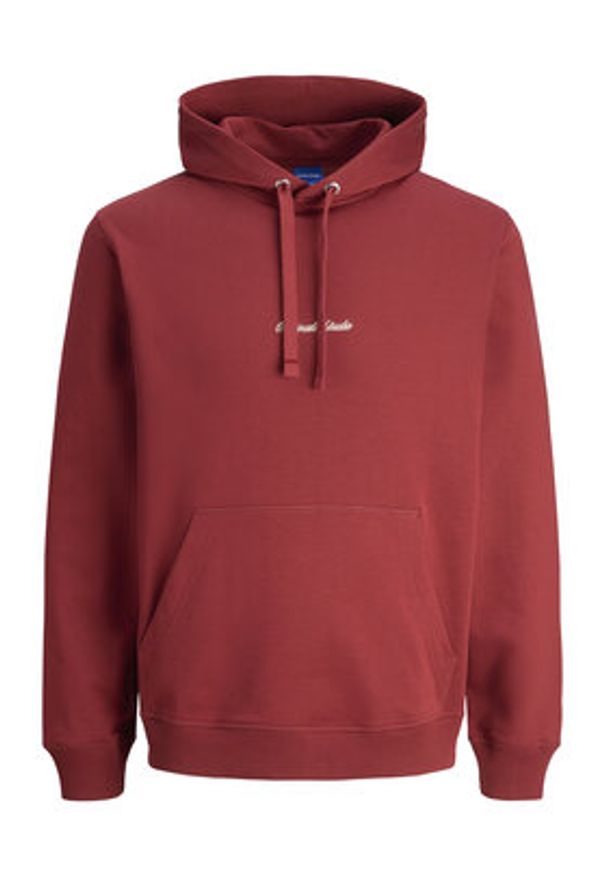 Jack & Jones - Jack&Jones Bluza Norrebro 12282861 Czerwony Relaxed Fit. Kolor: czerwony. Materiał: bawełna