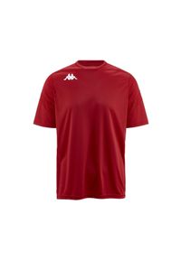 Jersey Kappa Dovo. Kolor: czerwony. Materiał: jersey. Sport: fitness