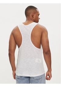Calvin Klein Swimwear Tank top KM0KM01009 Biały Regular Fit. Kolor: biały. Materiał: bawełna #3