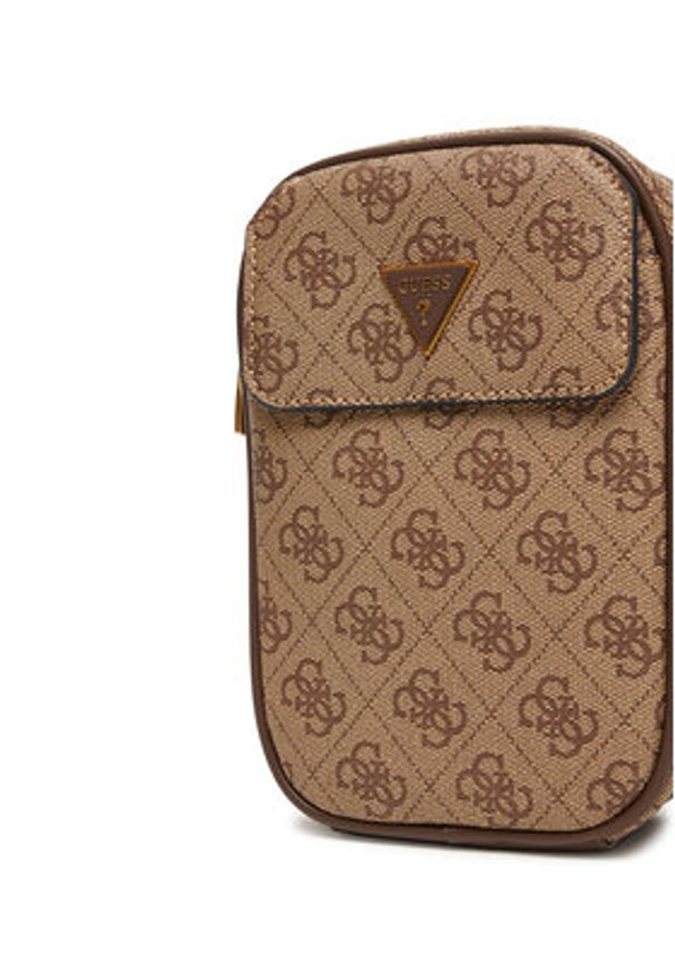 Guess Saszetka HMMILO P5425 Brązowy. Kolor: brązowy. Materiał: skóra