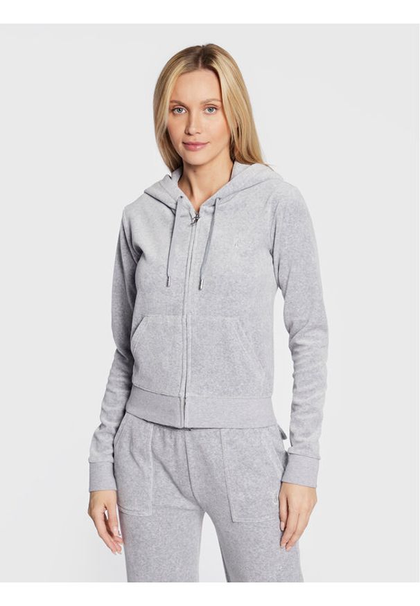 Juicy Couture Bluza Robertson JCAP176 Szary Slim Fit. Kolor: szary. Materiał: bawełna