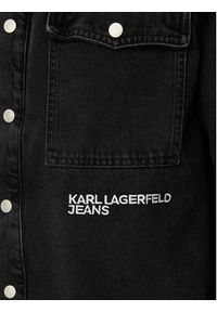 Karl Lagerfeld Jeans Kurtka jeansowa B3M16005 Czarny Regular Fit. Kolor: czarny. Materiał: bawełna #4
