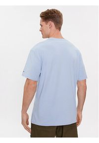 Tommy Jeans T-Shirt Grunge Arch Center DM0DM17720 Niebieski Classic Fit. Kolor: niebieski. Materiał: bawełna