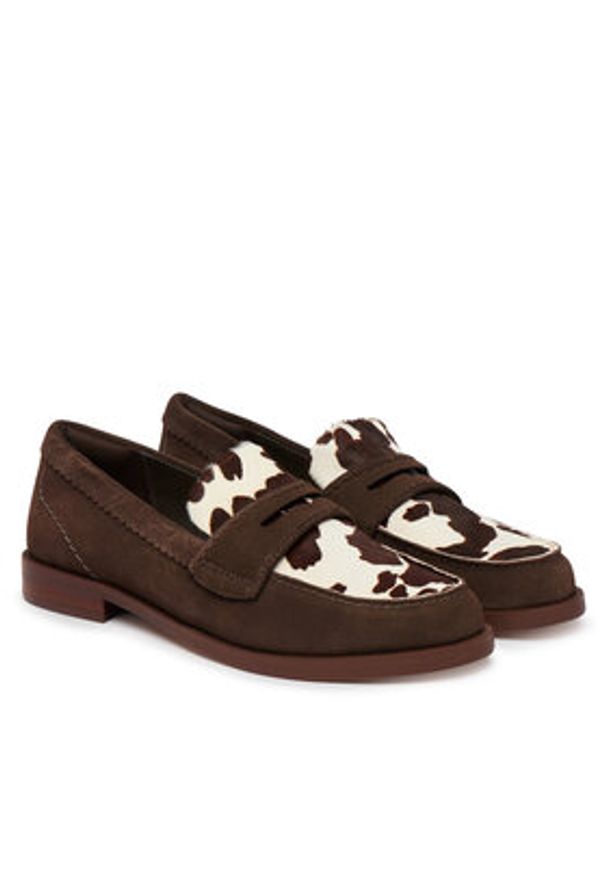 Clarks Lordsy Straven Edge 26186597 Brązowy. Kolor: brązowy. Materiał: skóra