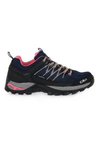 Buty trekkingowe damskie CMP Rigel Low. Zapięcie: sznurówki. Kolor: wielokolorowy, czarny. Materiał: materiał, skóra, syntetyk. Szerokość cholewki: normalna. Sport: turystyka piesza
